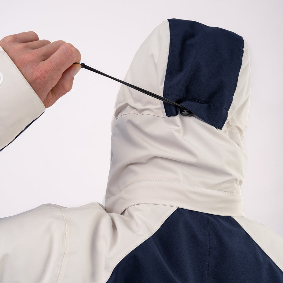 Adjustable hood drawcord