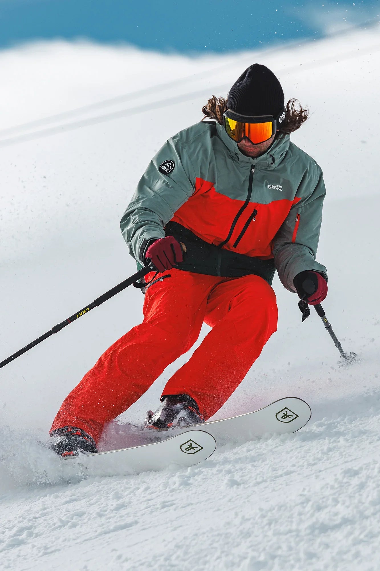 Ski jacket men's - NIVAL orange-2