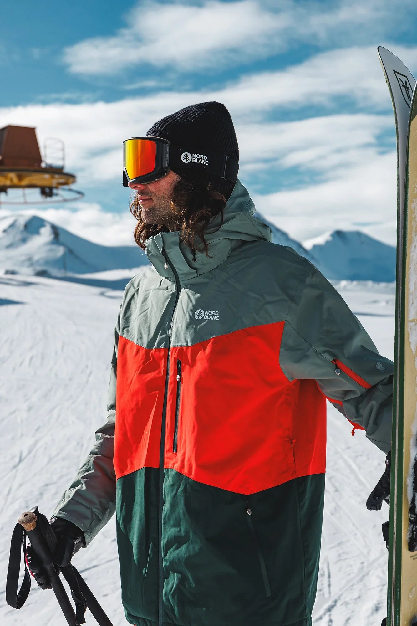 Ski jacket men's - NIVAL orange-4