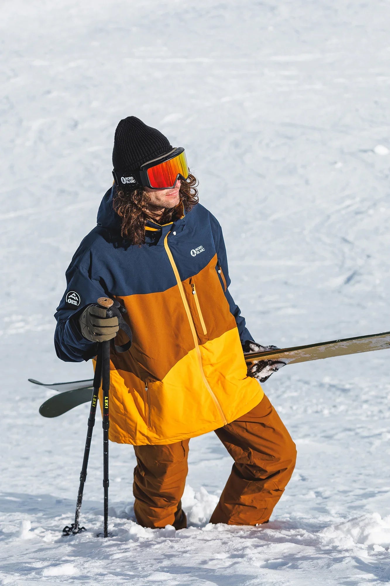 Ski jacket men's - NIVAL brown-4
