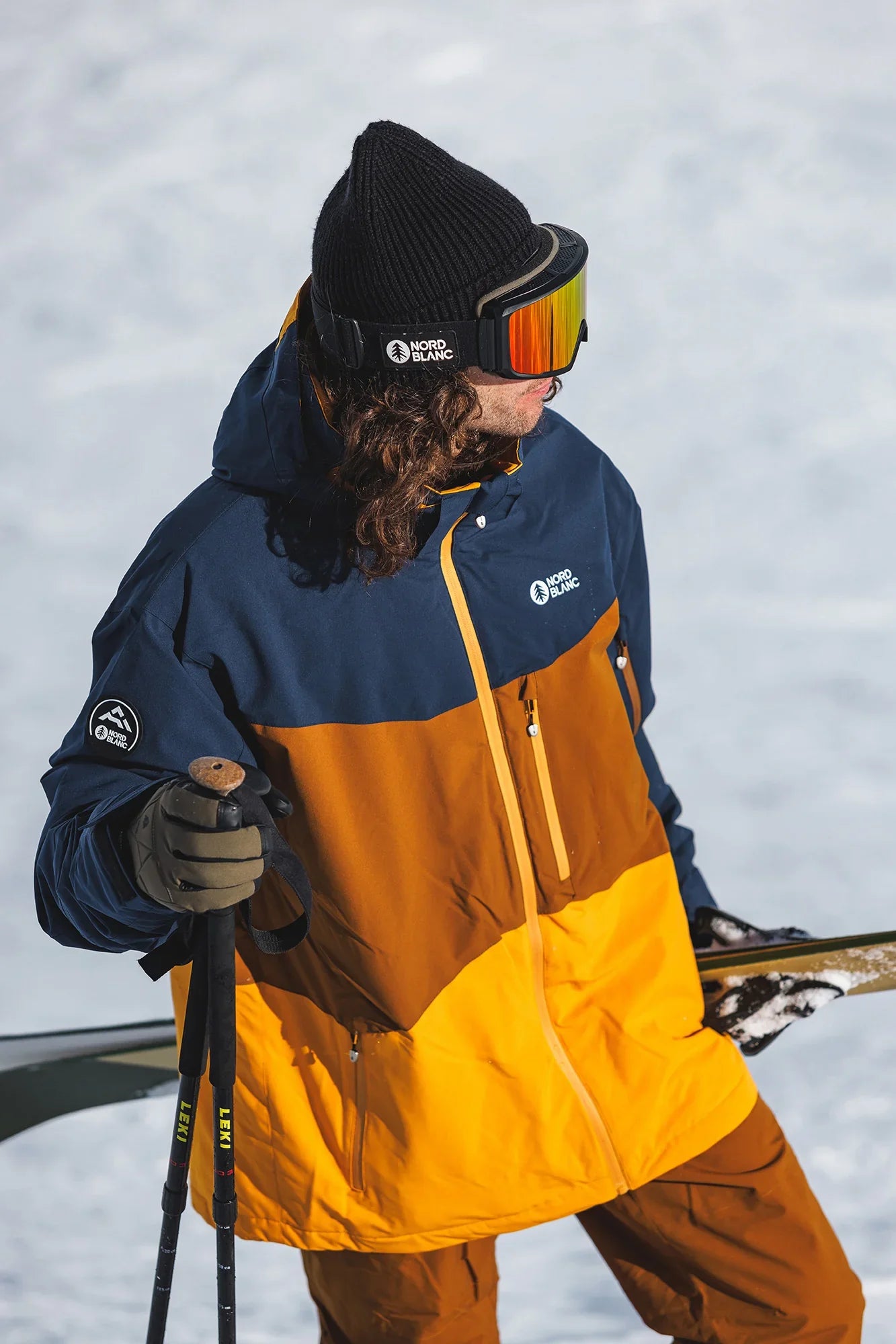 Ski jacket men's - NIVAL brown-5
