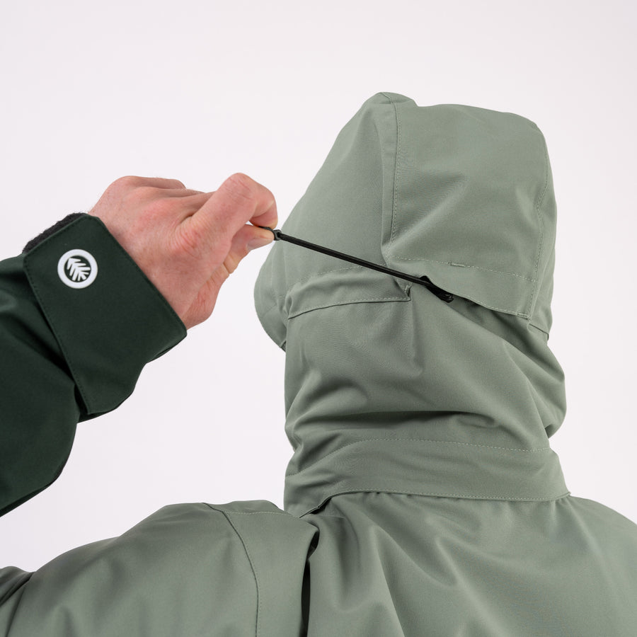 Adjustable hood drawcord