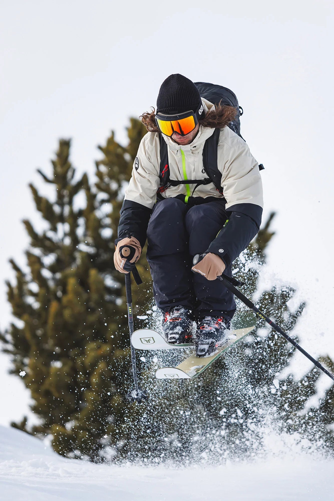 Ski jacket men's - START beige-3