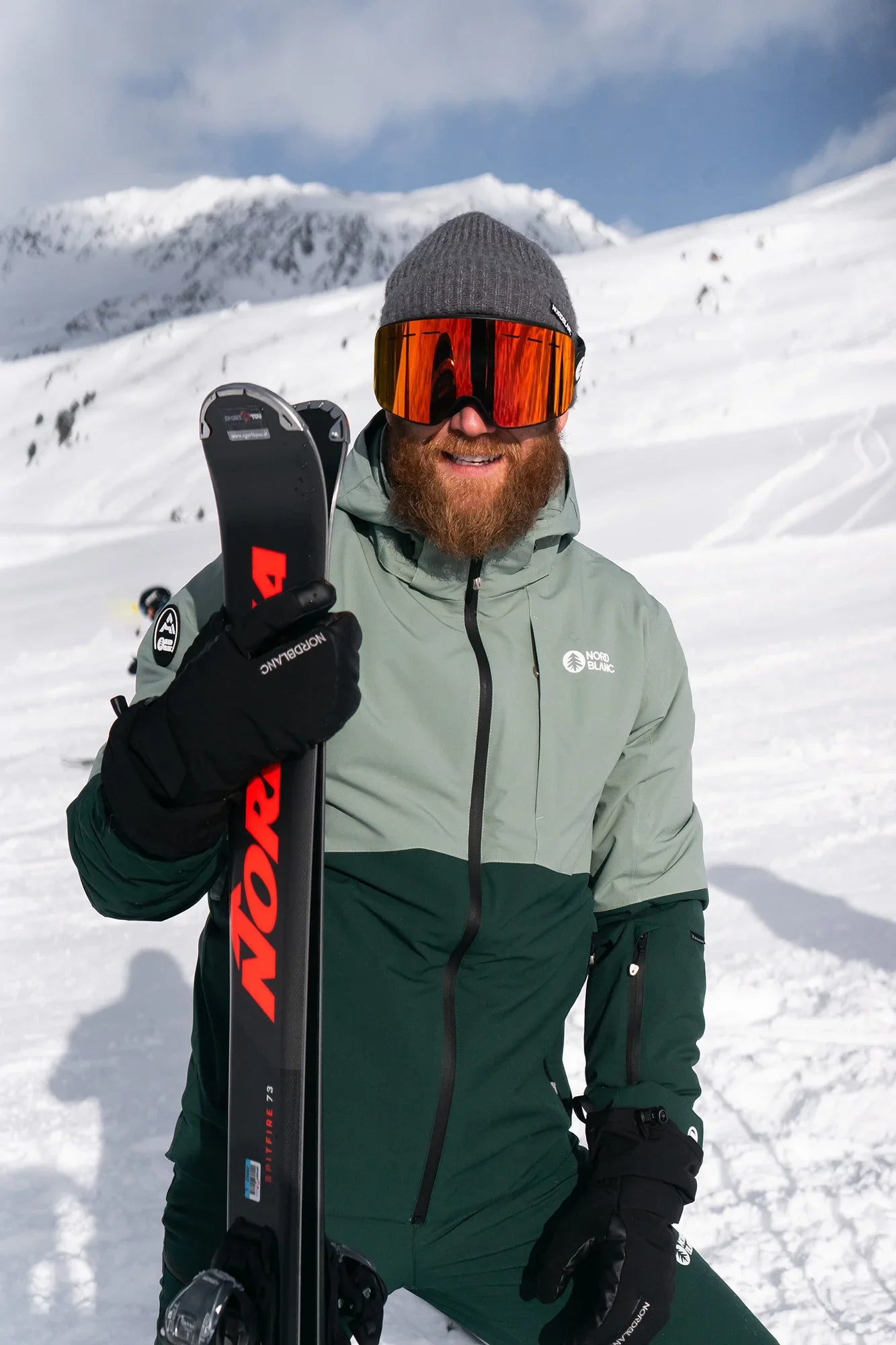 Ski jacket men's - START green-4
