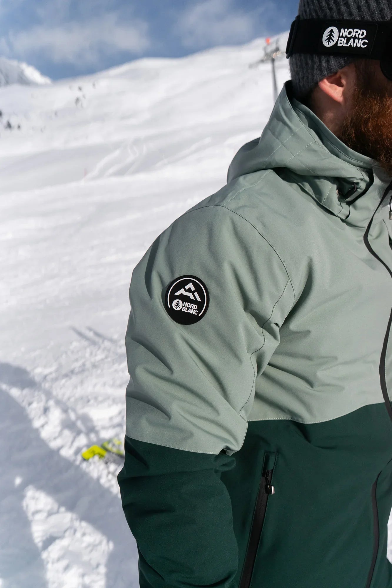 Ski jacket men's - START green-5