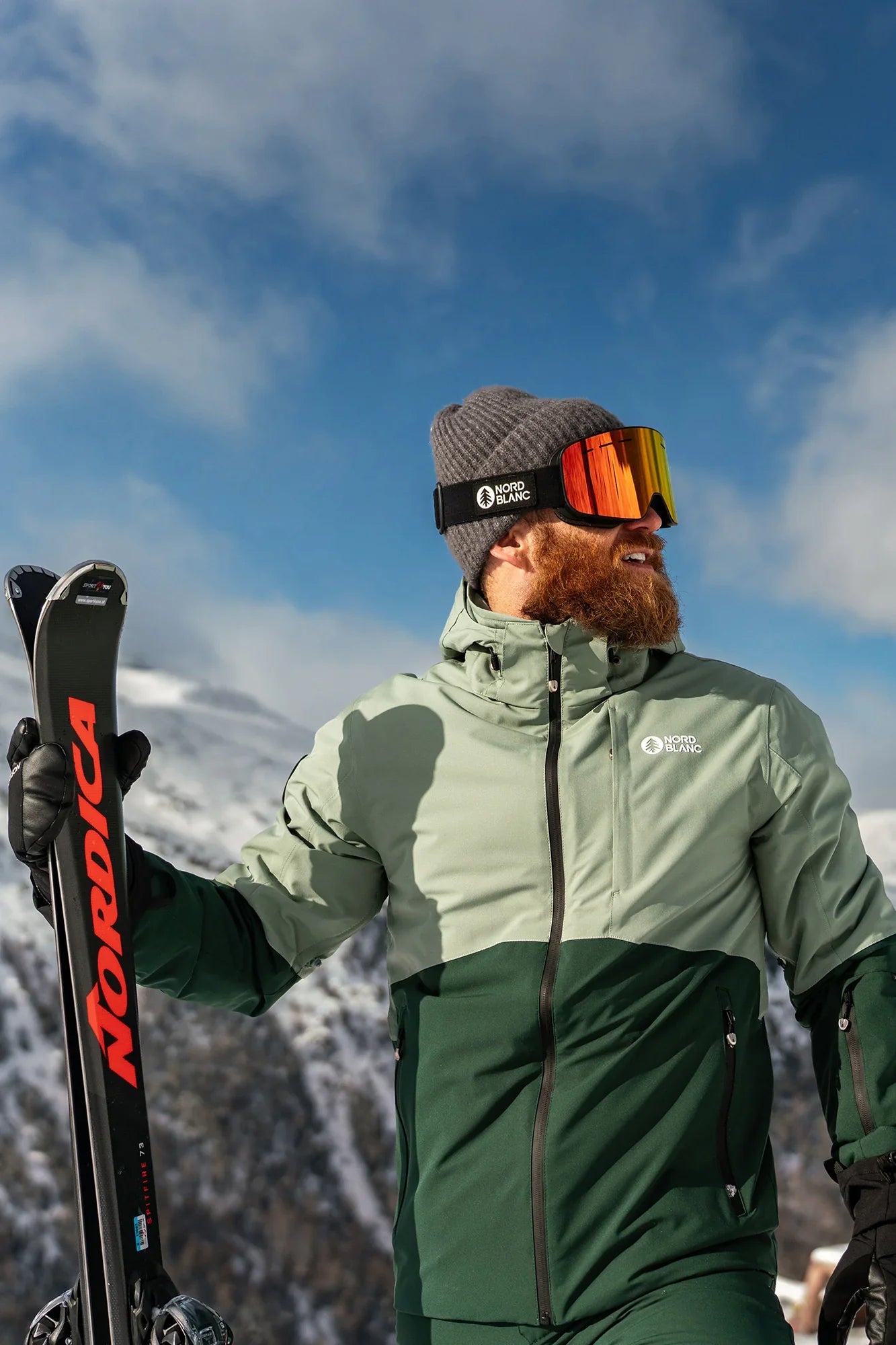 Ski jacket men's - START green-6