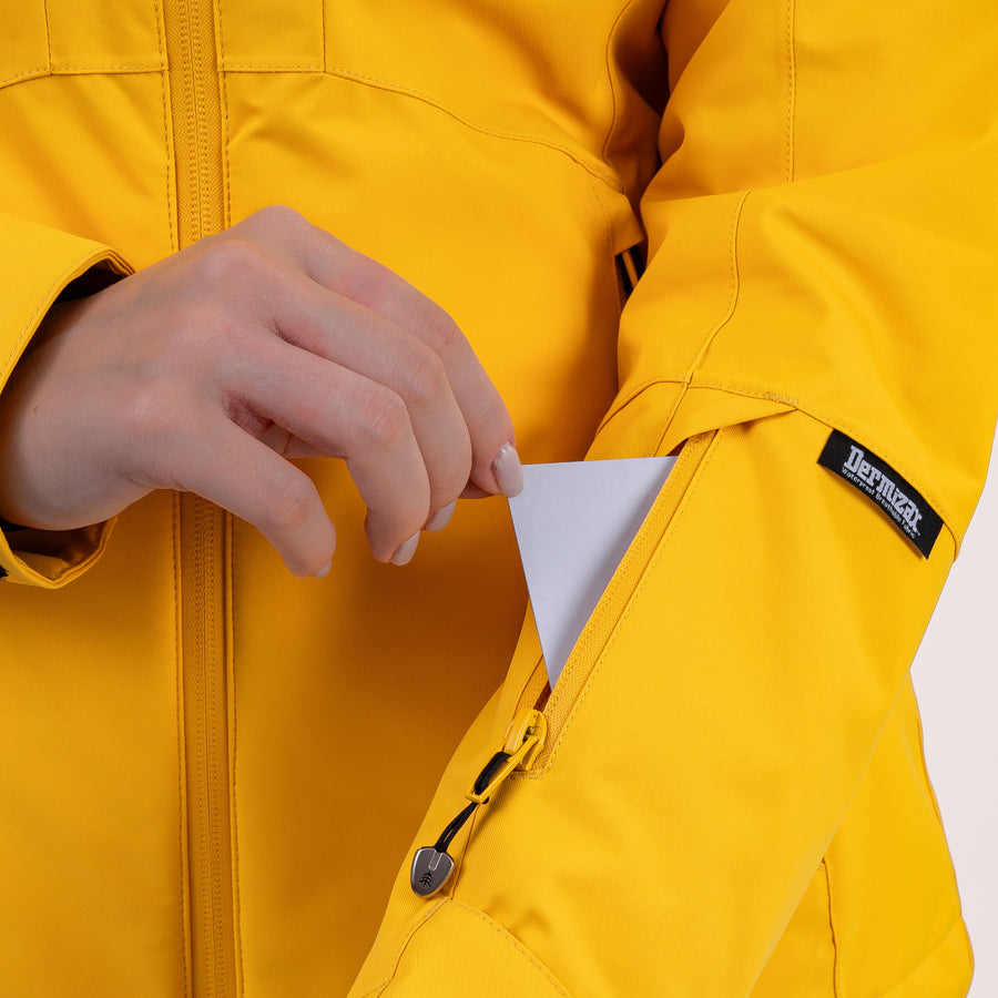 Ski pass pocket