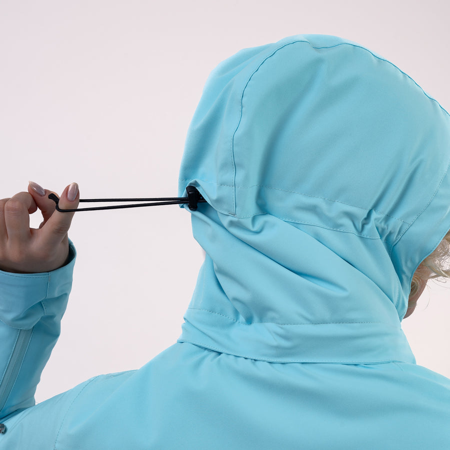 Adjustable hood drawcord