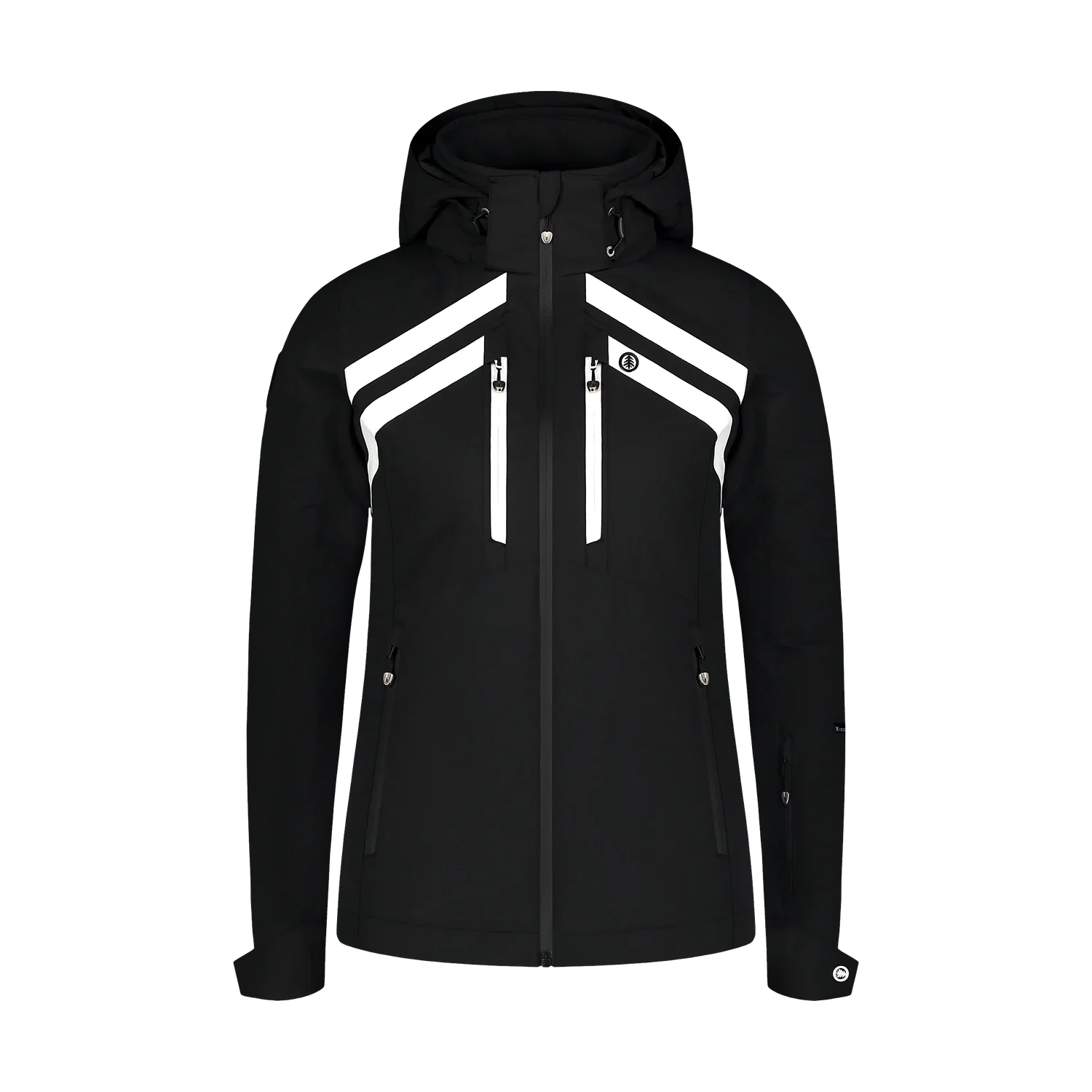 Skijacke Damen - CREVASSE schwarz