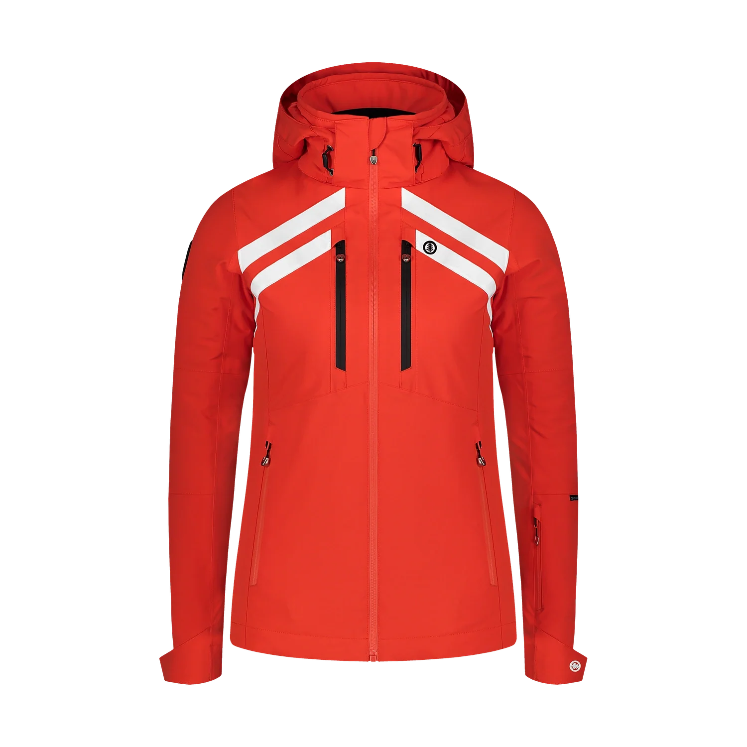Ski jacket women's - CREVASSE orange-1