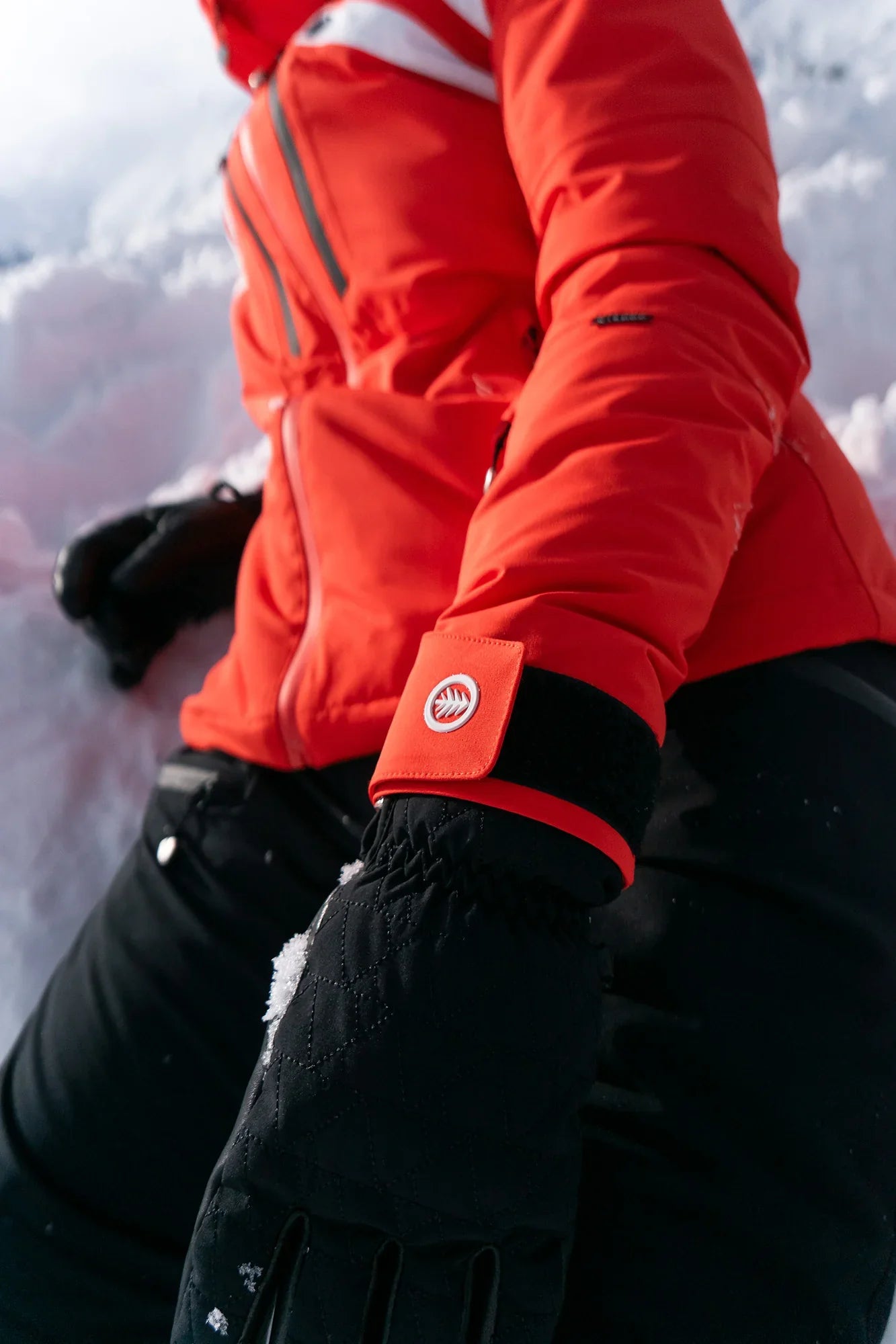Ski jacket women's - CREVASSE orange-4