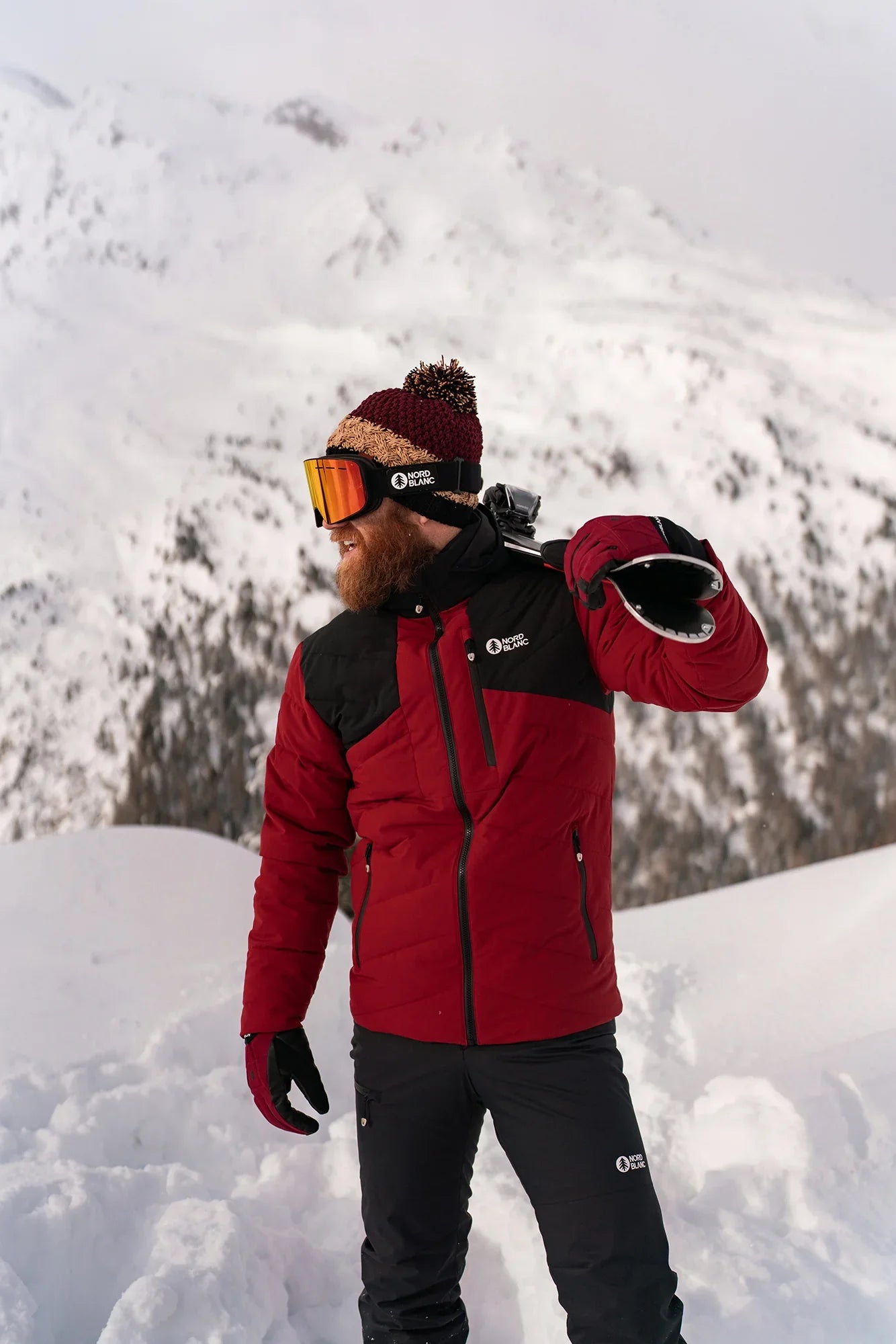 Winterjacke Herren - UNDIVIDED rot-3