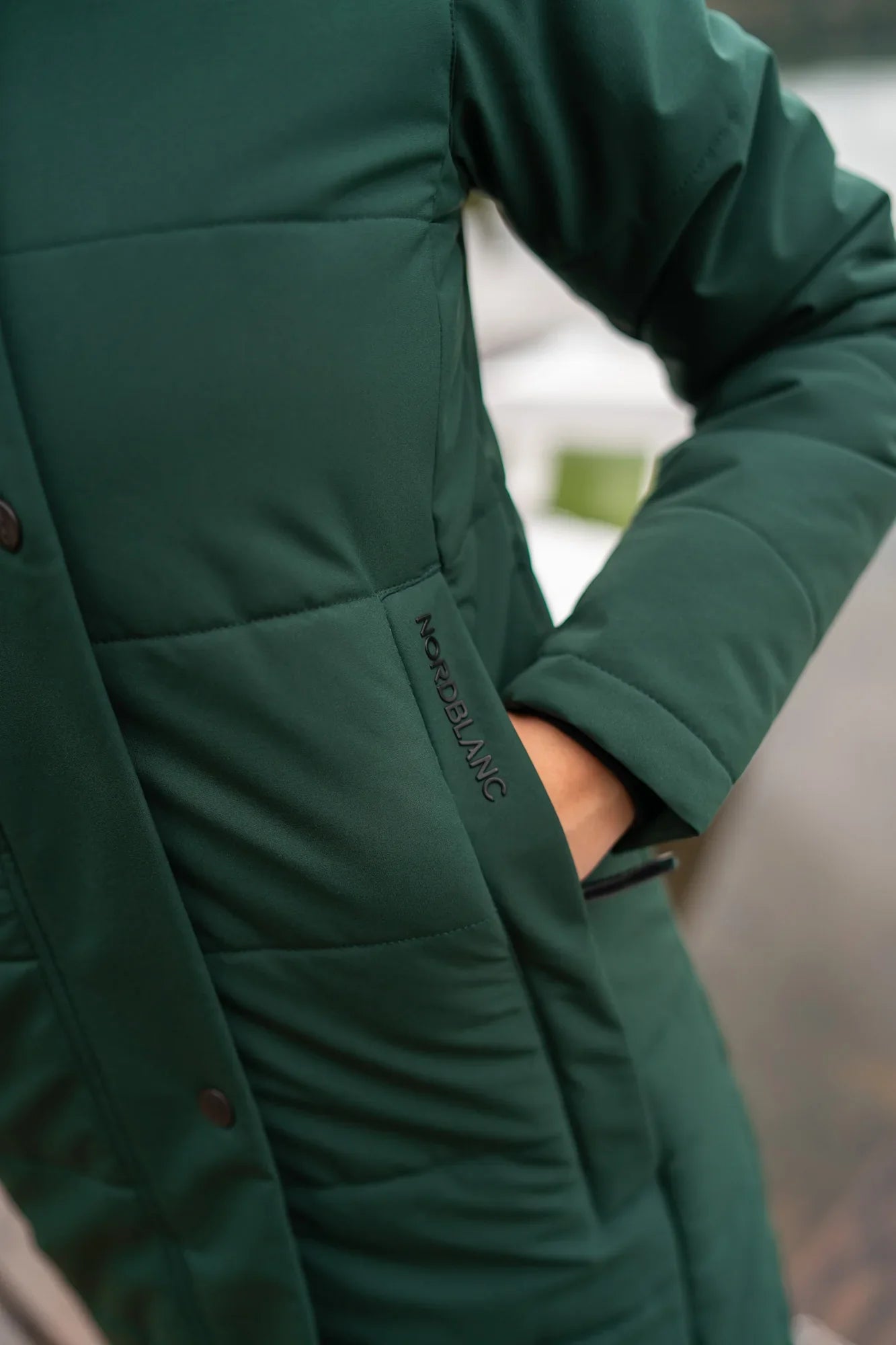 Waterproof winter parka women's - WARMING green-6