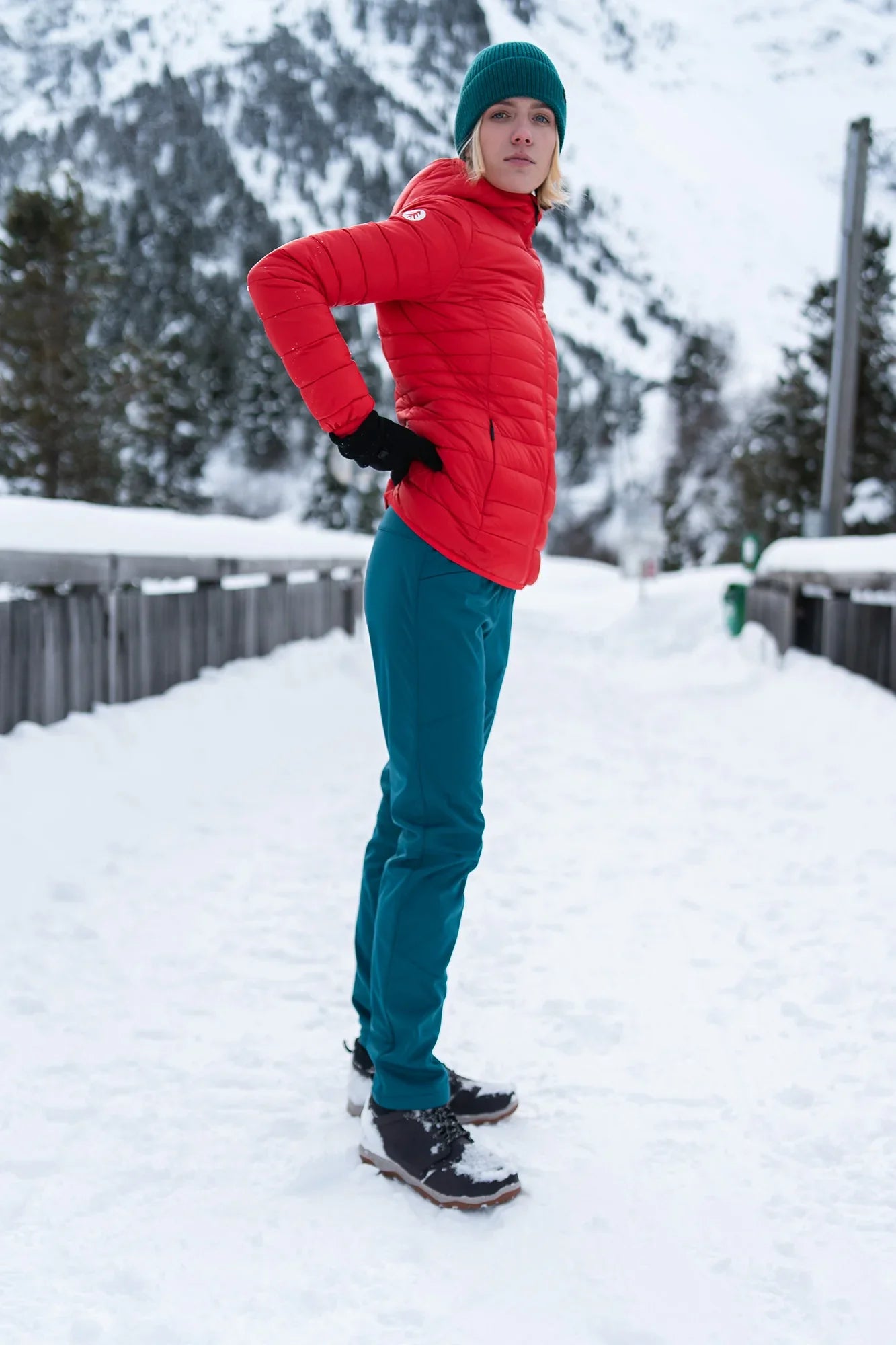 Quilted jacket women's - SPARKLE red-3
