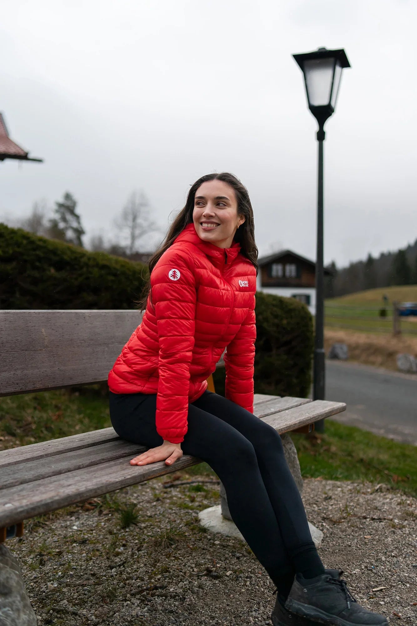 Quilted jacket women's - SPARKLE red-6