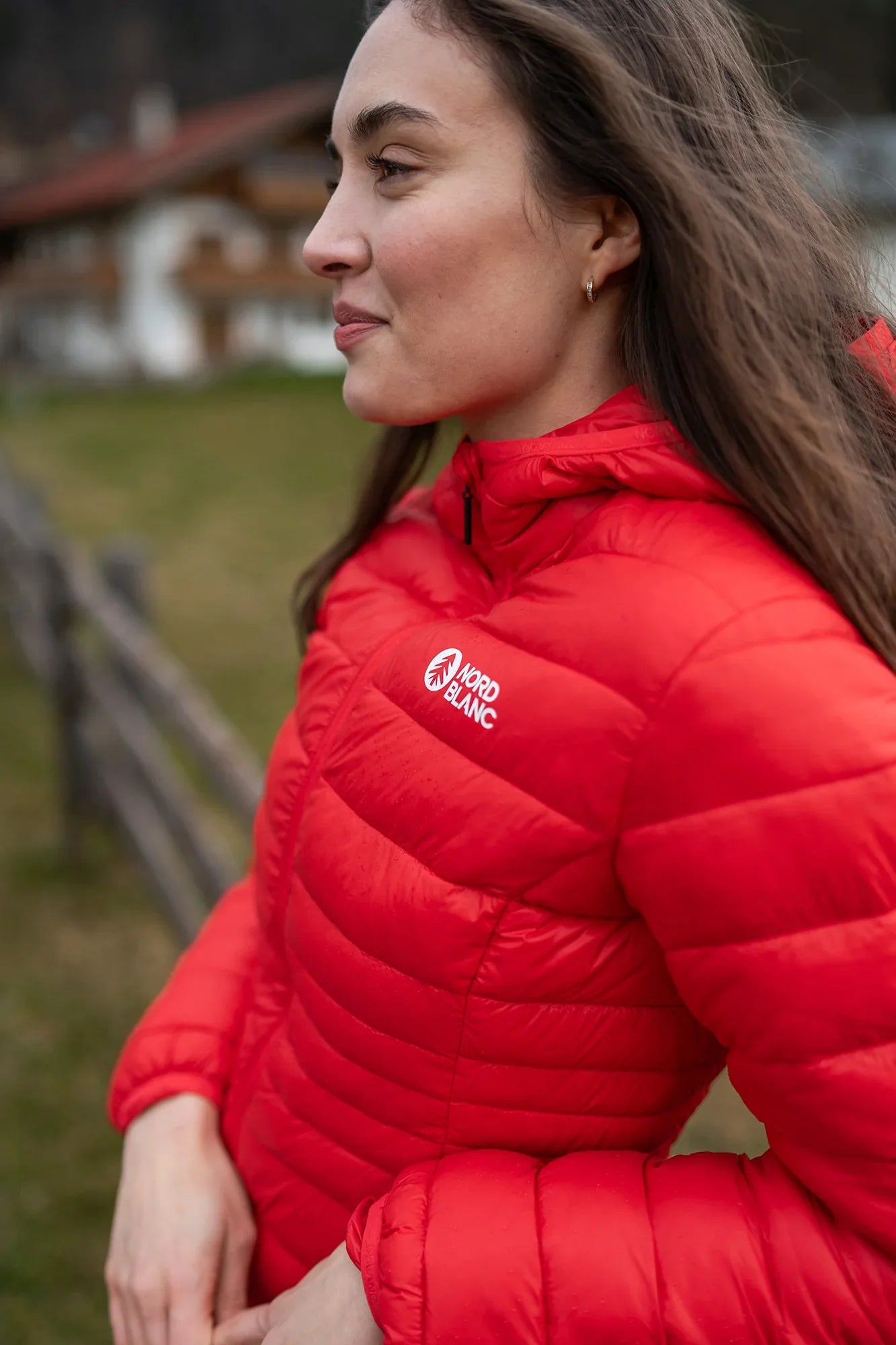 Quilted jacket women's - SPARKLE red-8