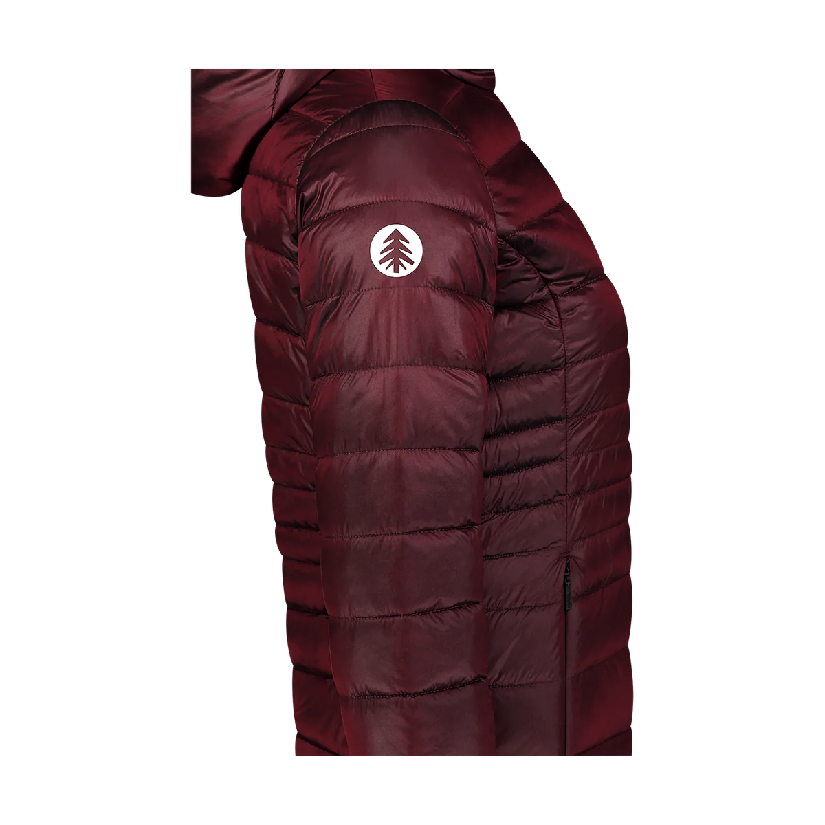 Quilted jacket women's - SPARKLE burgundy – image 4
