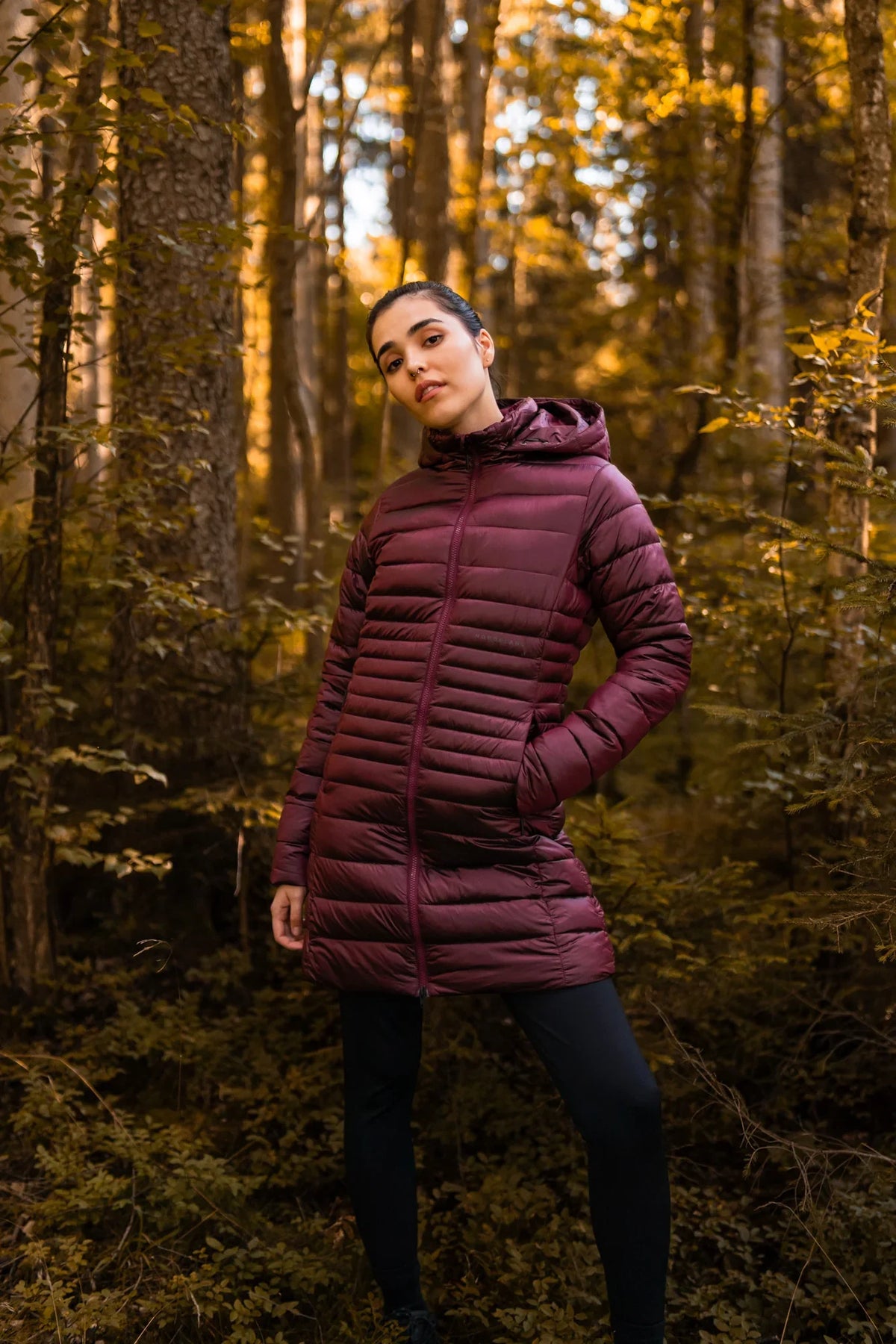 Winter parka women's - SLOPES wine red – image 3