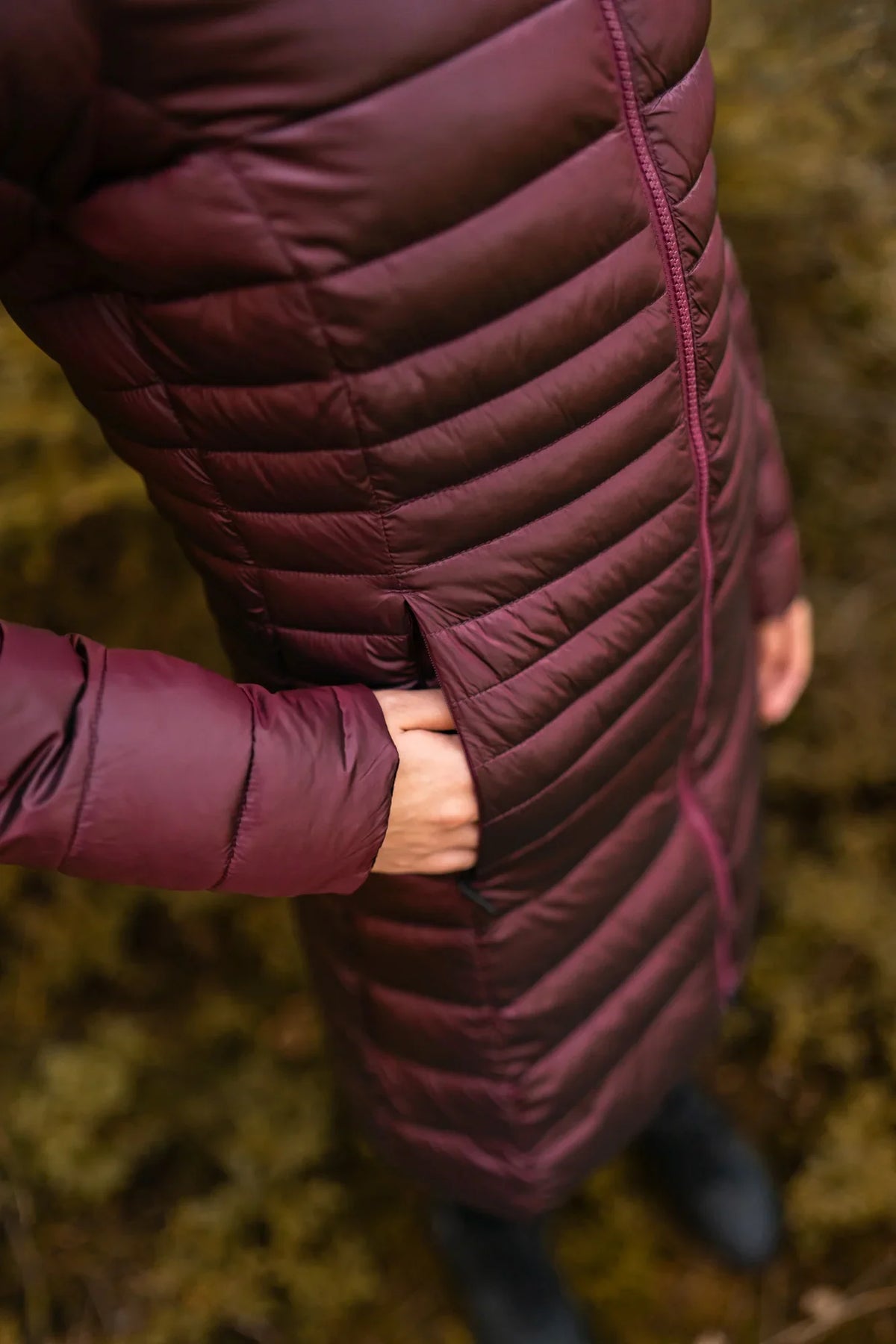 Winter parka women's - SLOPES wine red – image 6