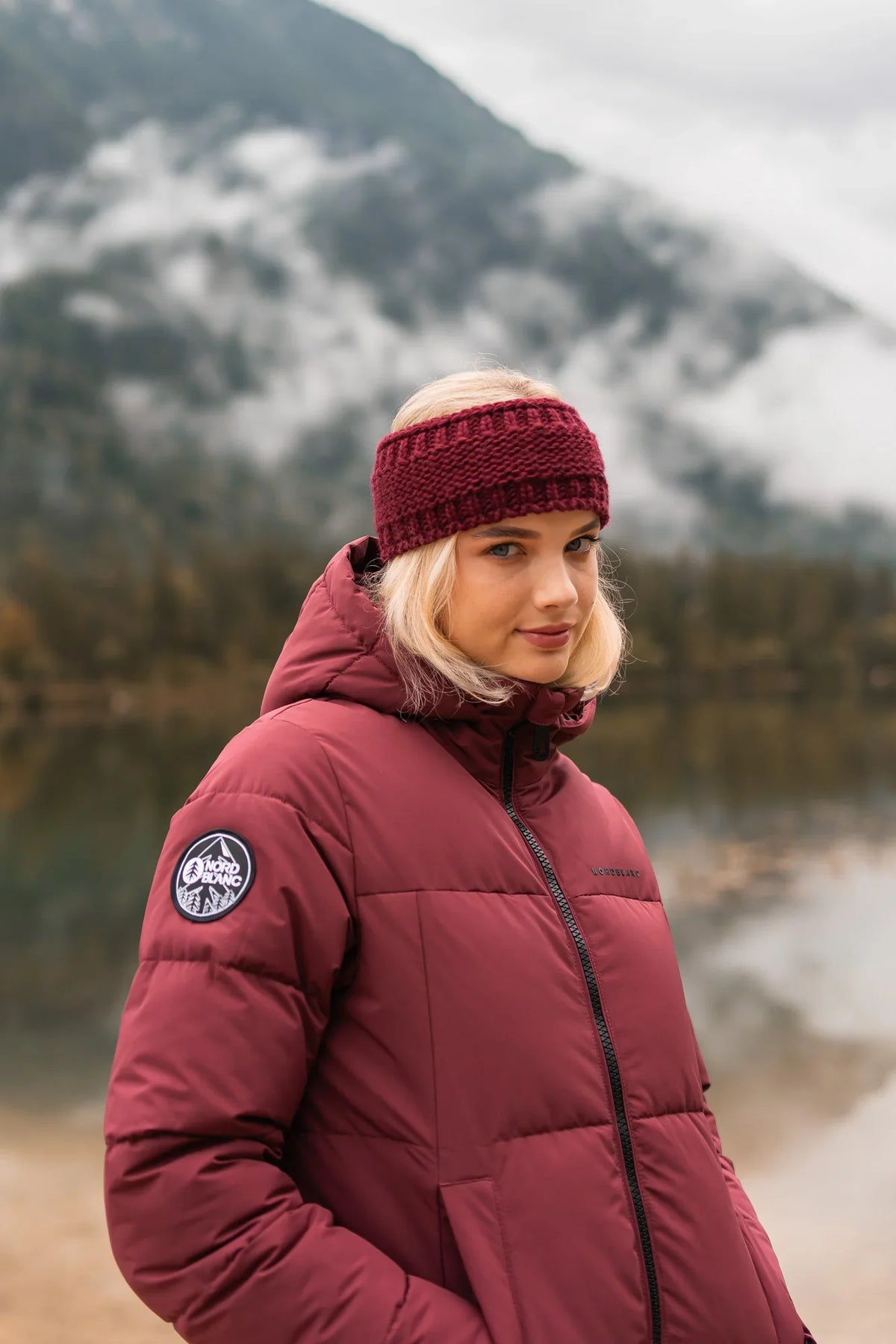 Winterparka Damen - ICY weinrot-2
