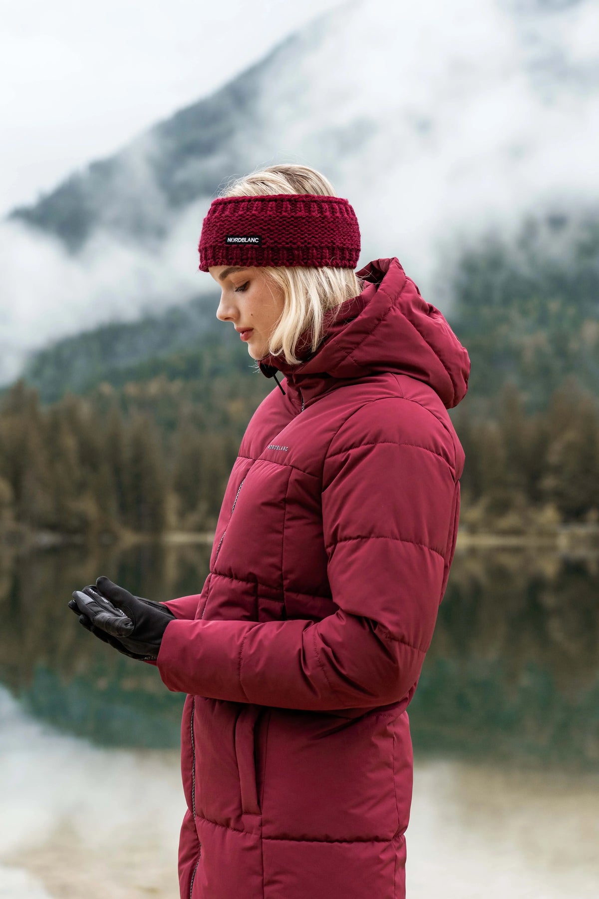 Winterparka Damen - ICY weinrot-3