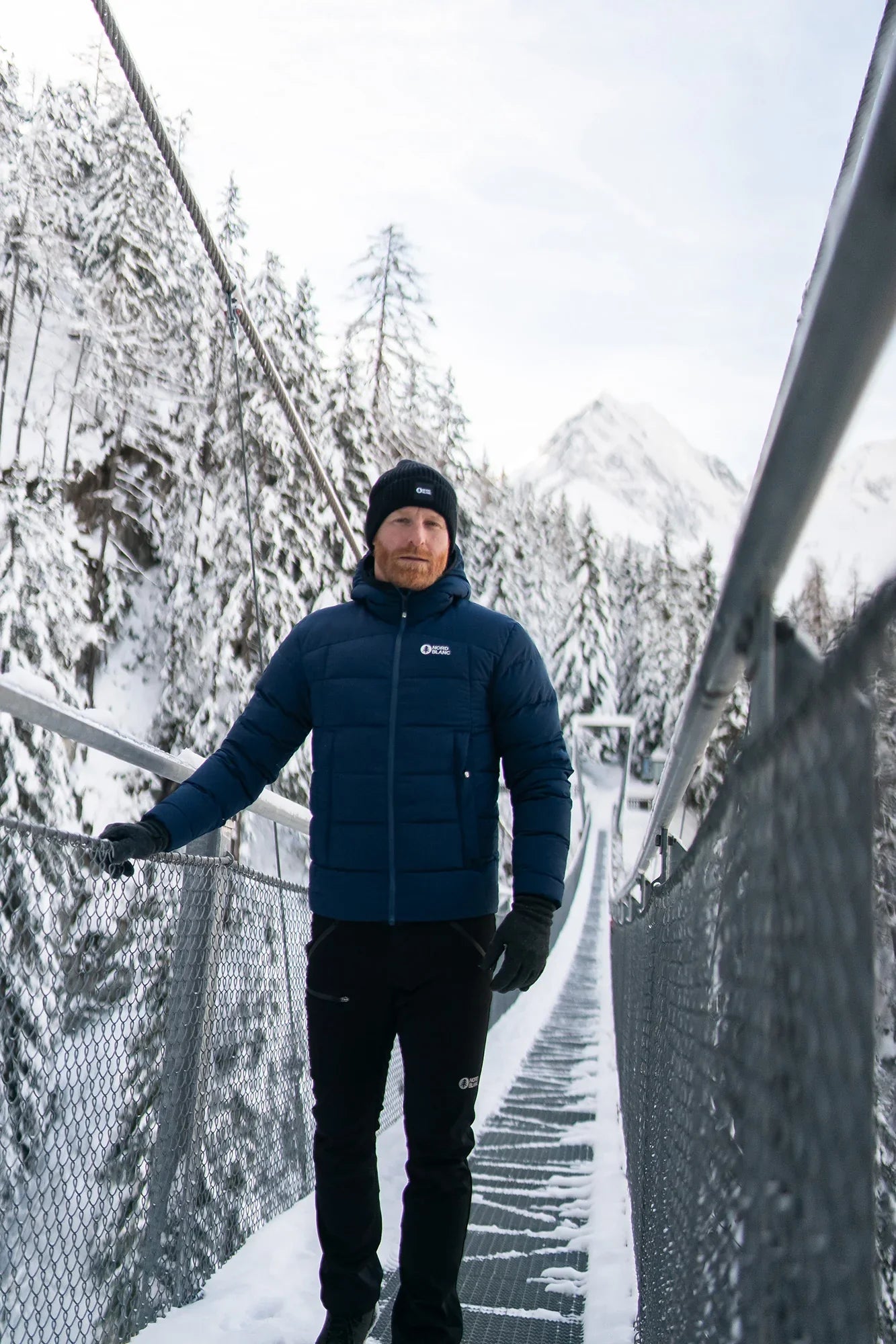 Waterproof winter jacket men's - DEFIANCE blue-3