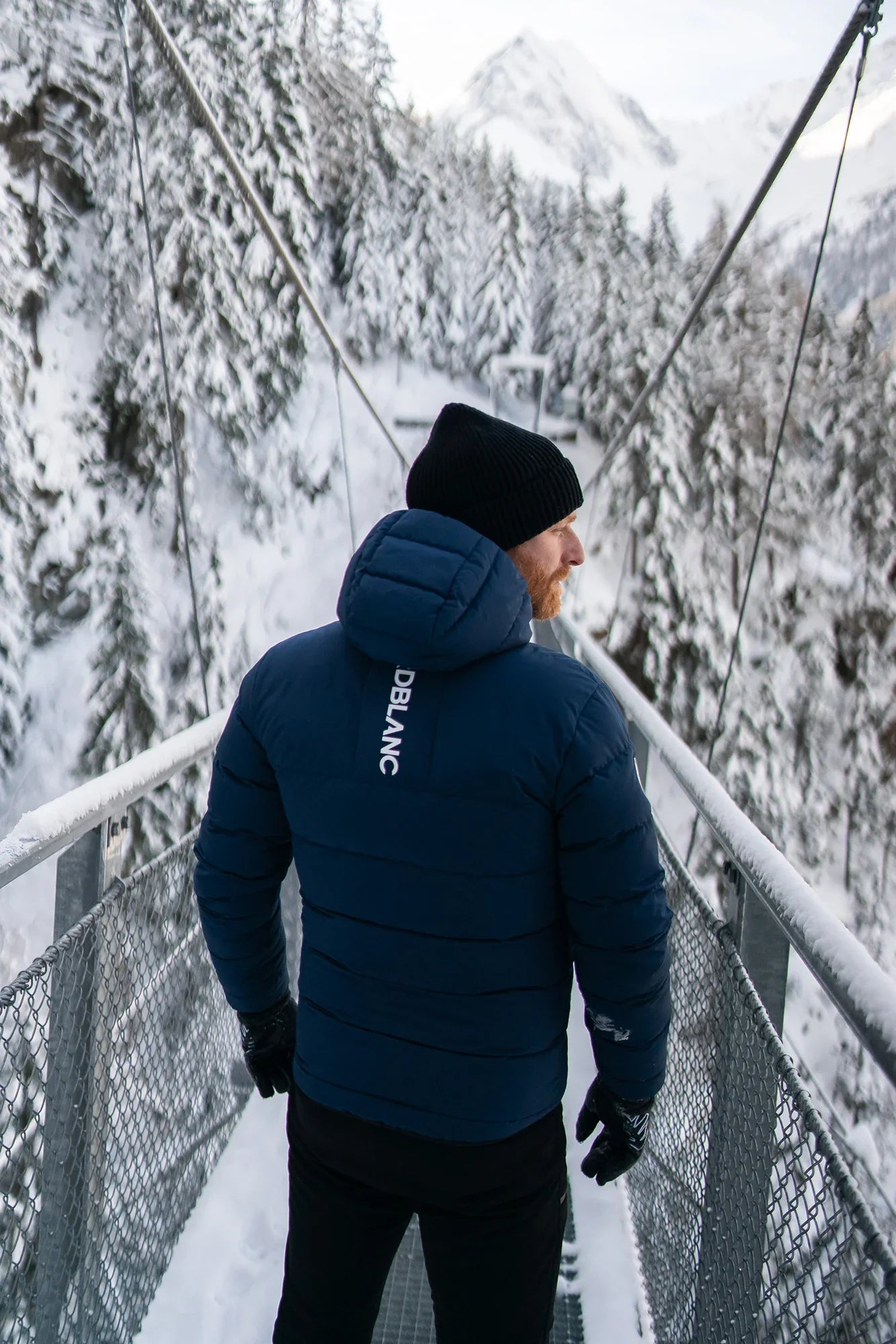 Waterproof winter jacket men's - DEFIANCE blue-4