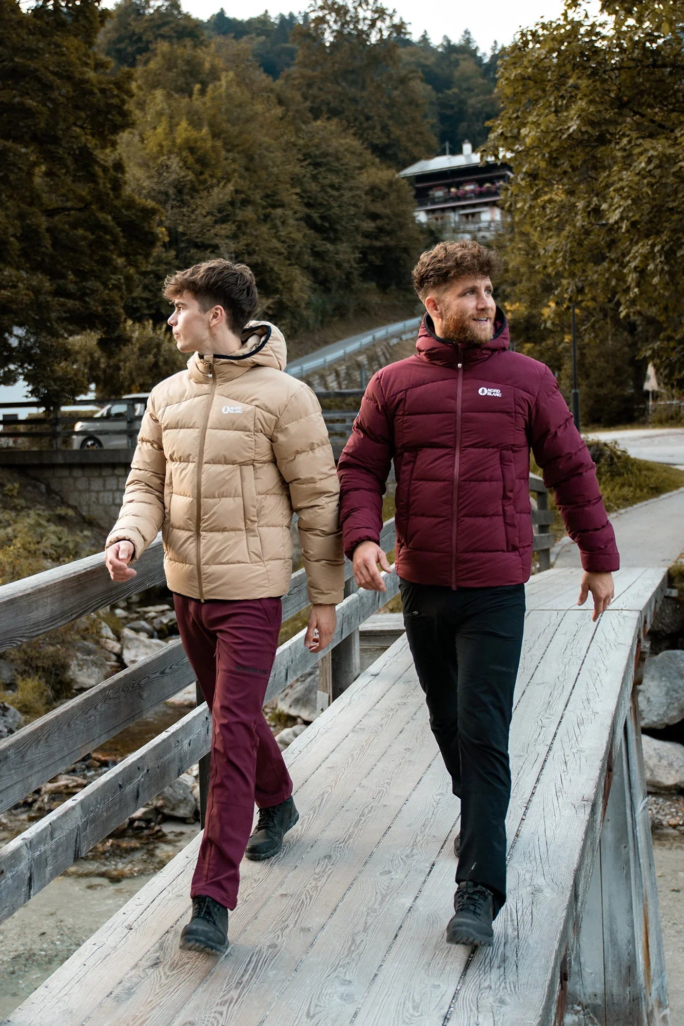 Waterproof winter jacket men's - DEFIANCE wine red-3