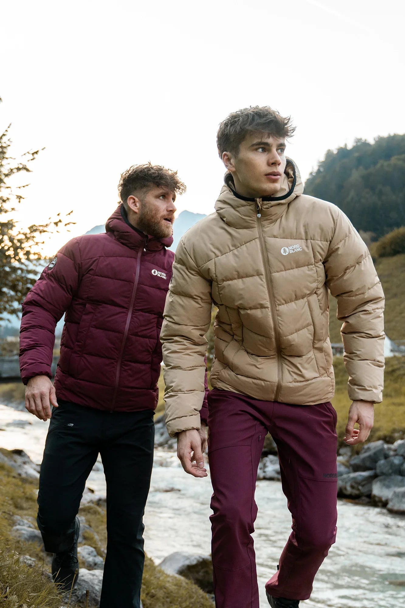 Waterproof winter jacket men's - DEFIANCE wine red-4