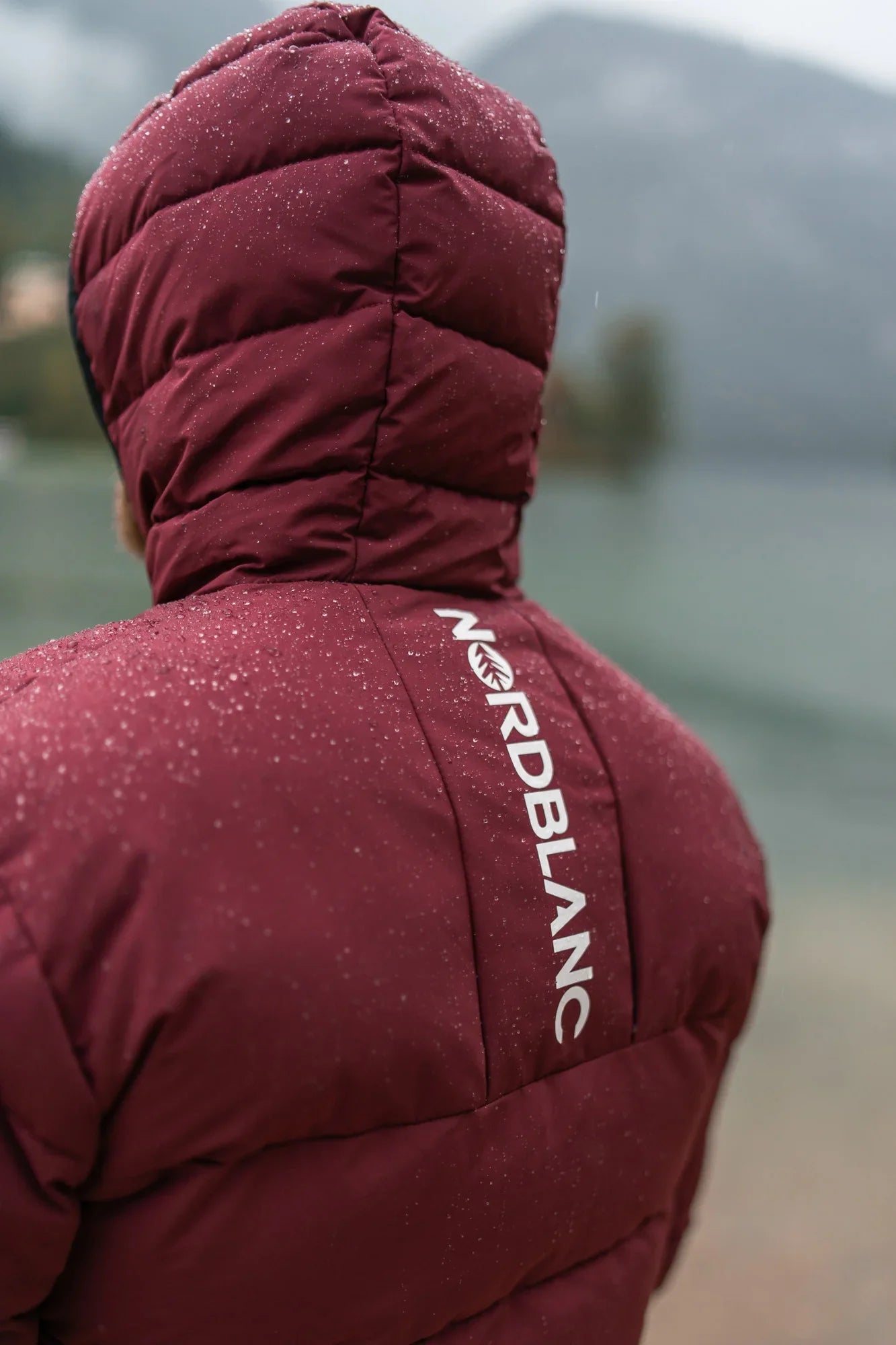 Waterproof winter jacket men's - DEFIANCE wine red-5
