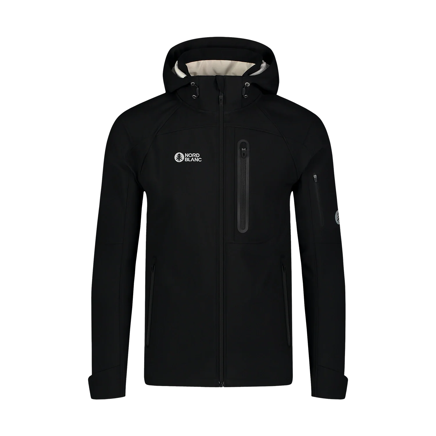 Wasserdichte Fleece Gefüttert Softshelljacke Herren - INTREPID schwarz-1