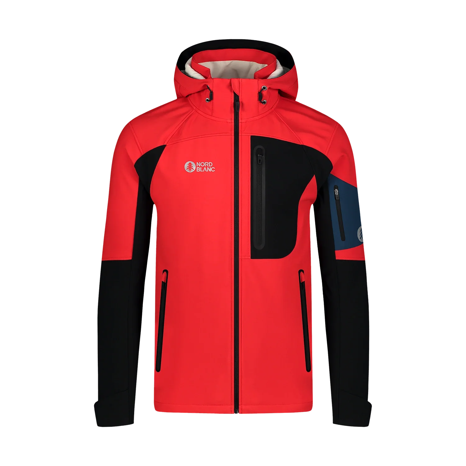 Wasserdichte Fleece Gefüttert Softshelljacke Herren - INTREPID rot-1