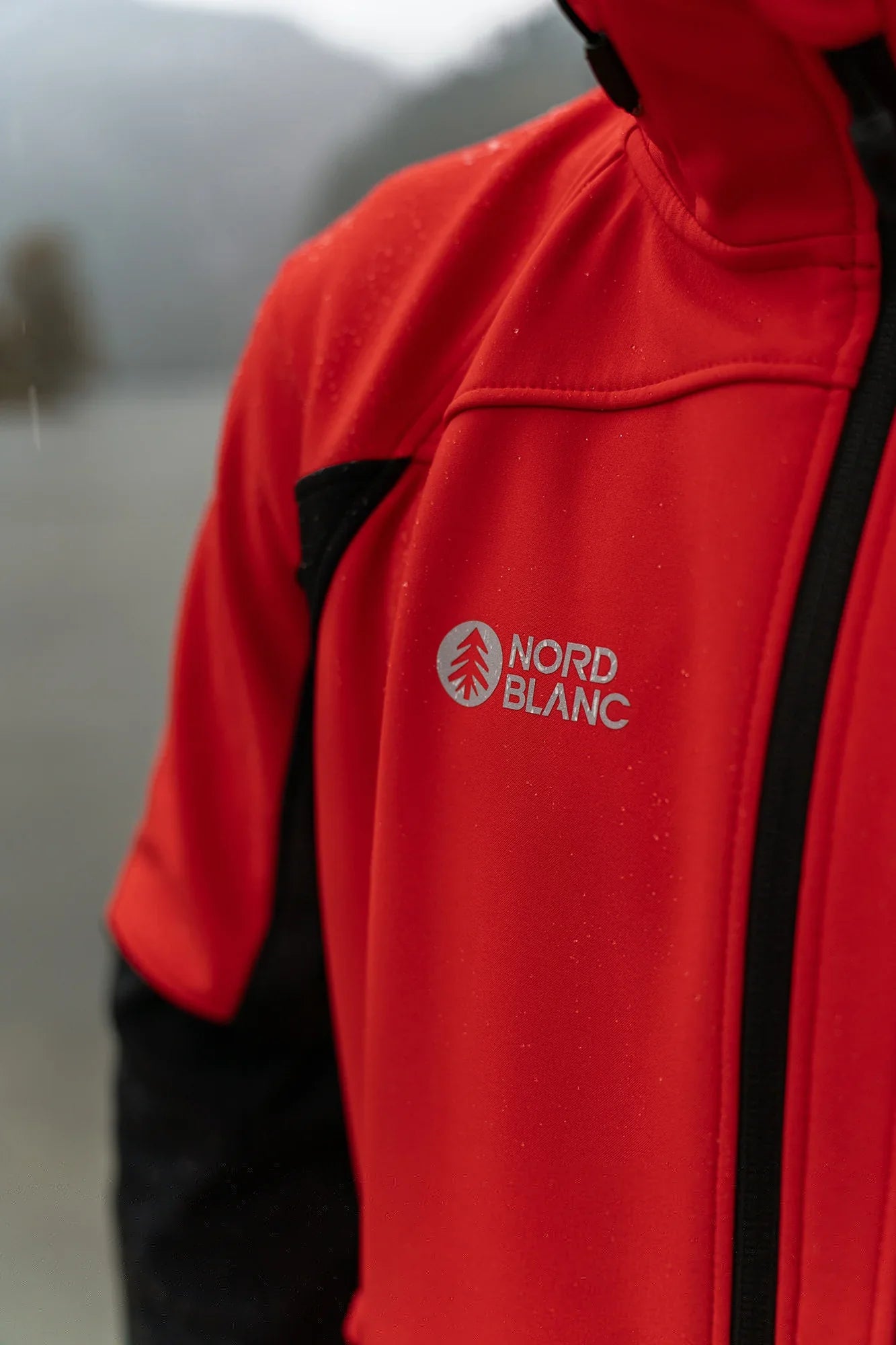 Wasserdichte Fleece Gefüttert Softshelljacke Herren - INTREPID rot-5