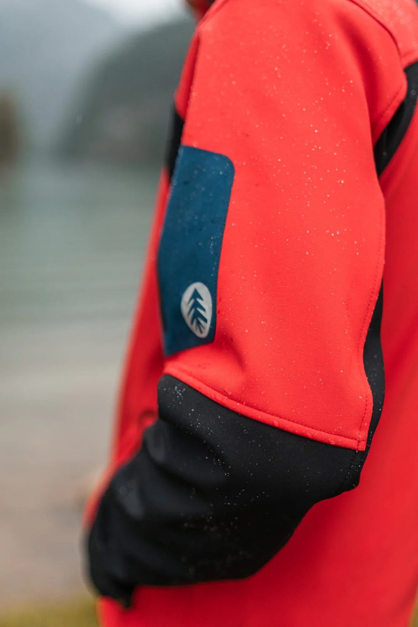 Wasserdichte Fleece Gefüttert Softshelljacke Herren - INTREPID rot-7