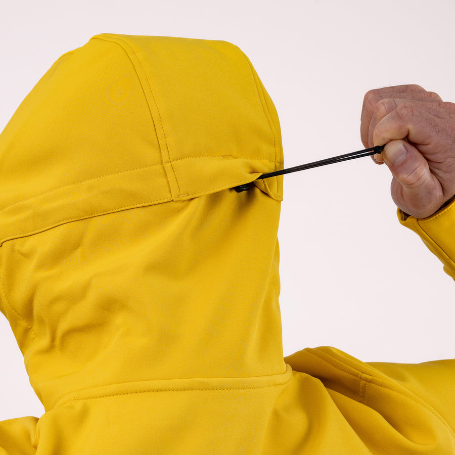 Adjustable hood drawcord