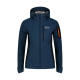 Waterproof softshell jacket with fleece women's - BANG blue
