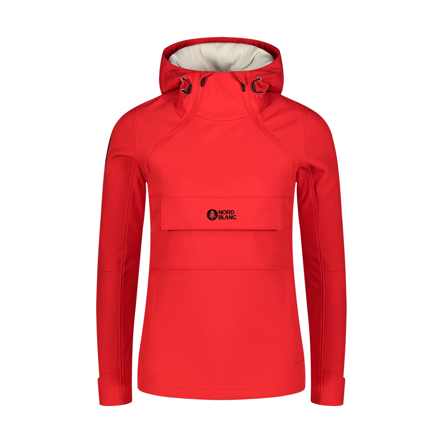 Softshell-Anorak mit Fleece Damen - FEMININE rot-1