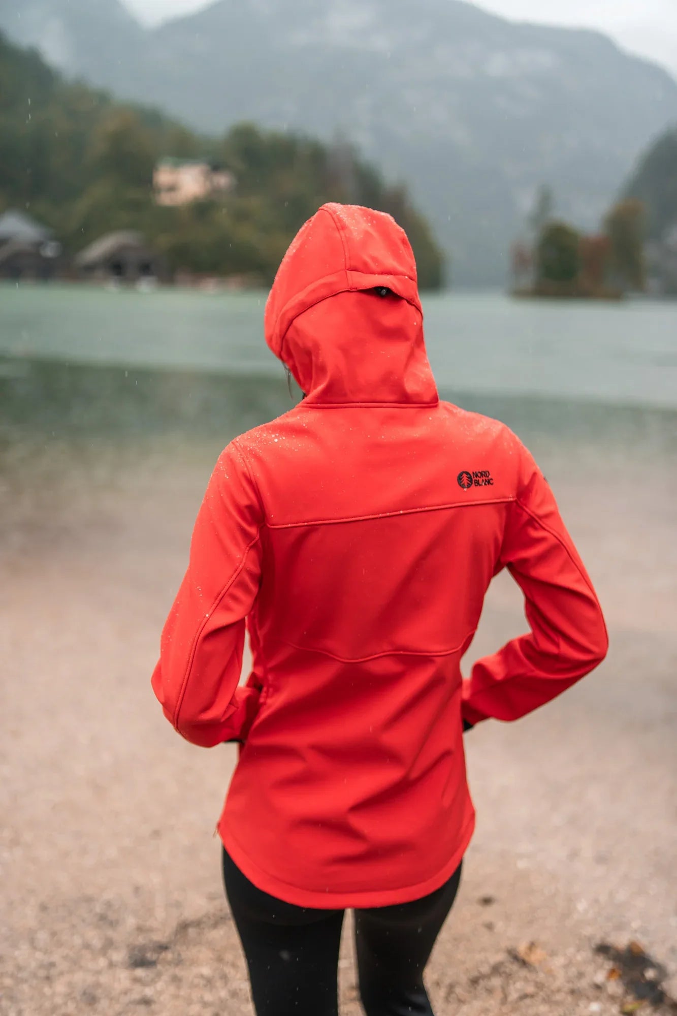 Softshell-Anorak mit Fleece Damen - FEMININE rot-4