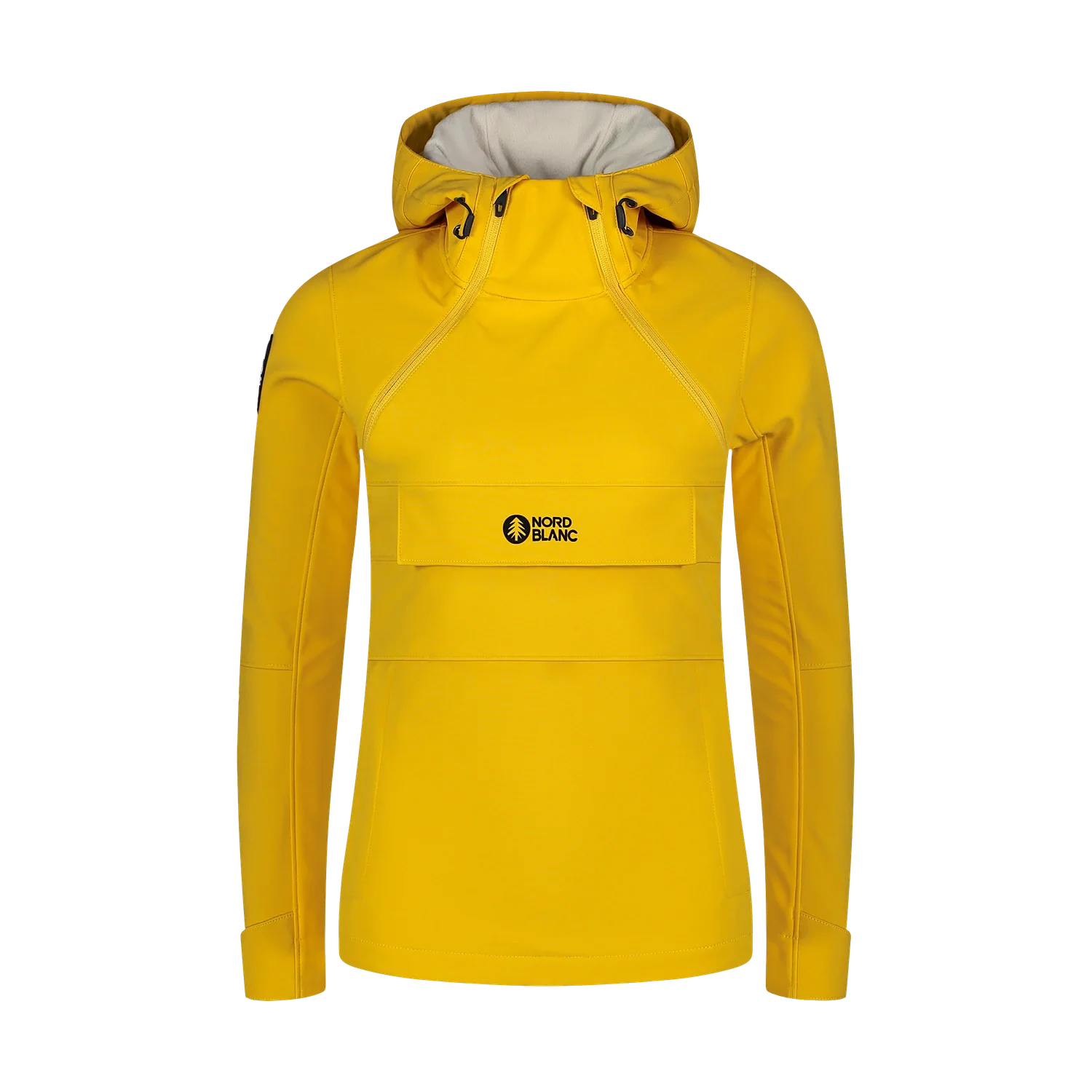 Softshell-Anorak mit Fleece Damen - FEMININE gelb