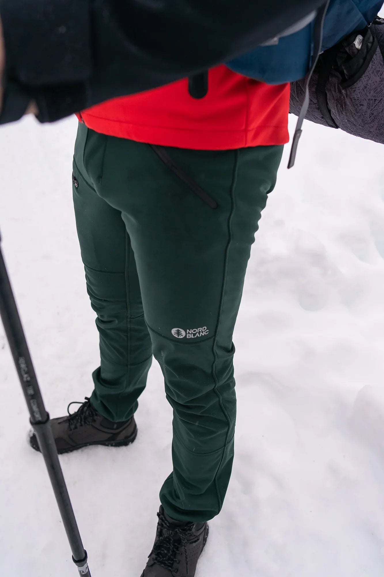 Fleece Gefüttert Softshellhose Herren - ENERGIZE grün-5