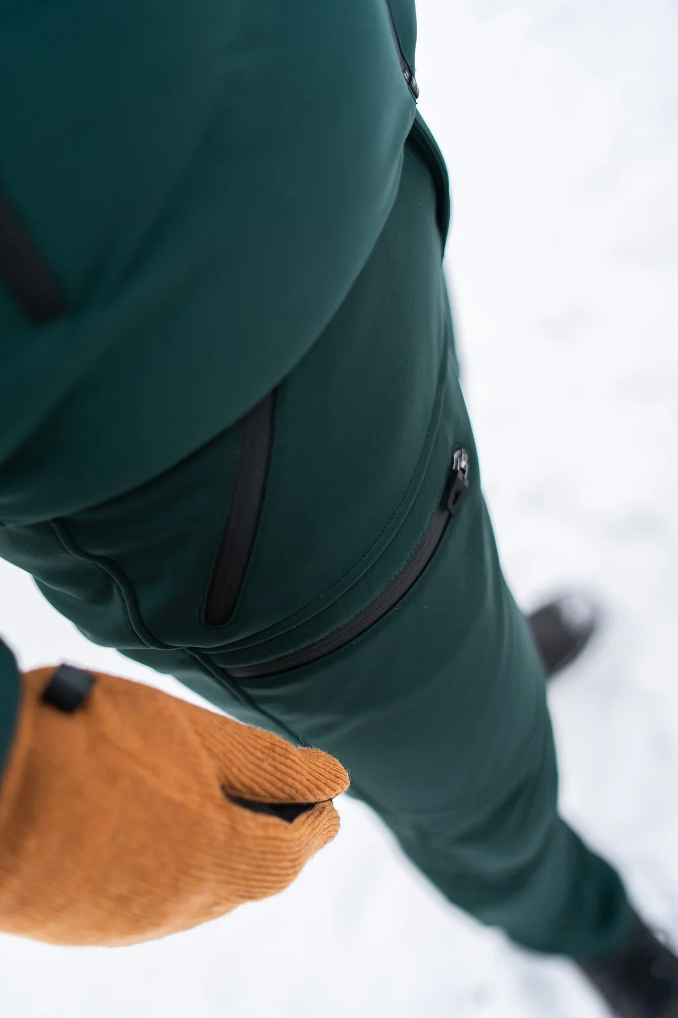 Fleece Gefüttert Softshellhose Herren - ENERGIZE grün-7
