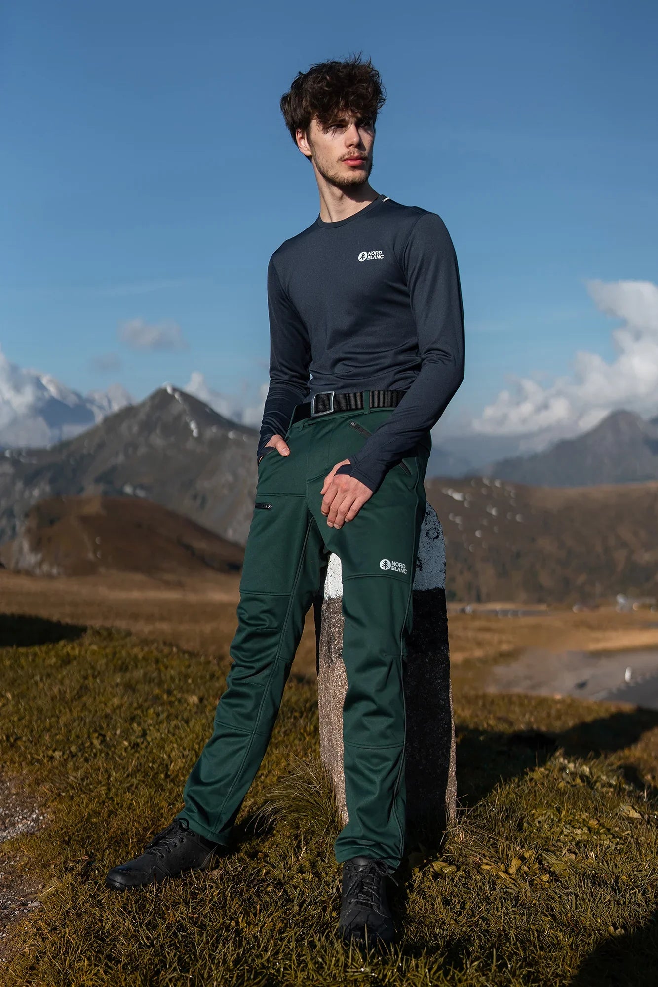 Fleece Gefüttert Softshellhose Herren - ENERGIZE grün-8