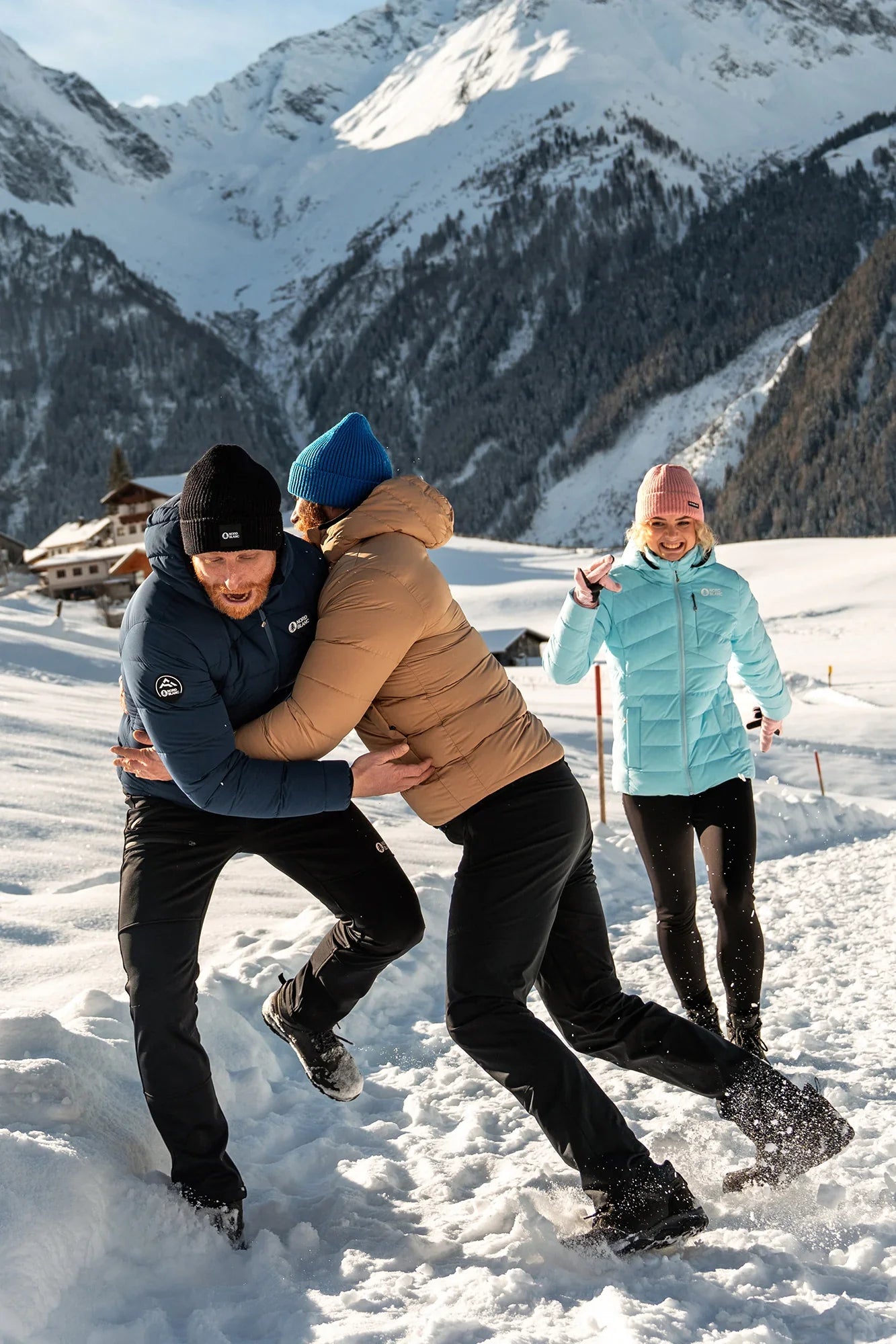 Zateplené nepromokavé outdoorové kalhoty pánské - ZESTILY černé-4