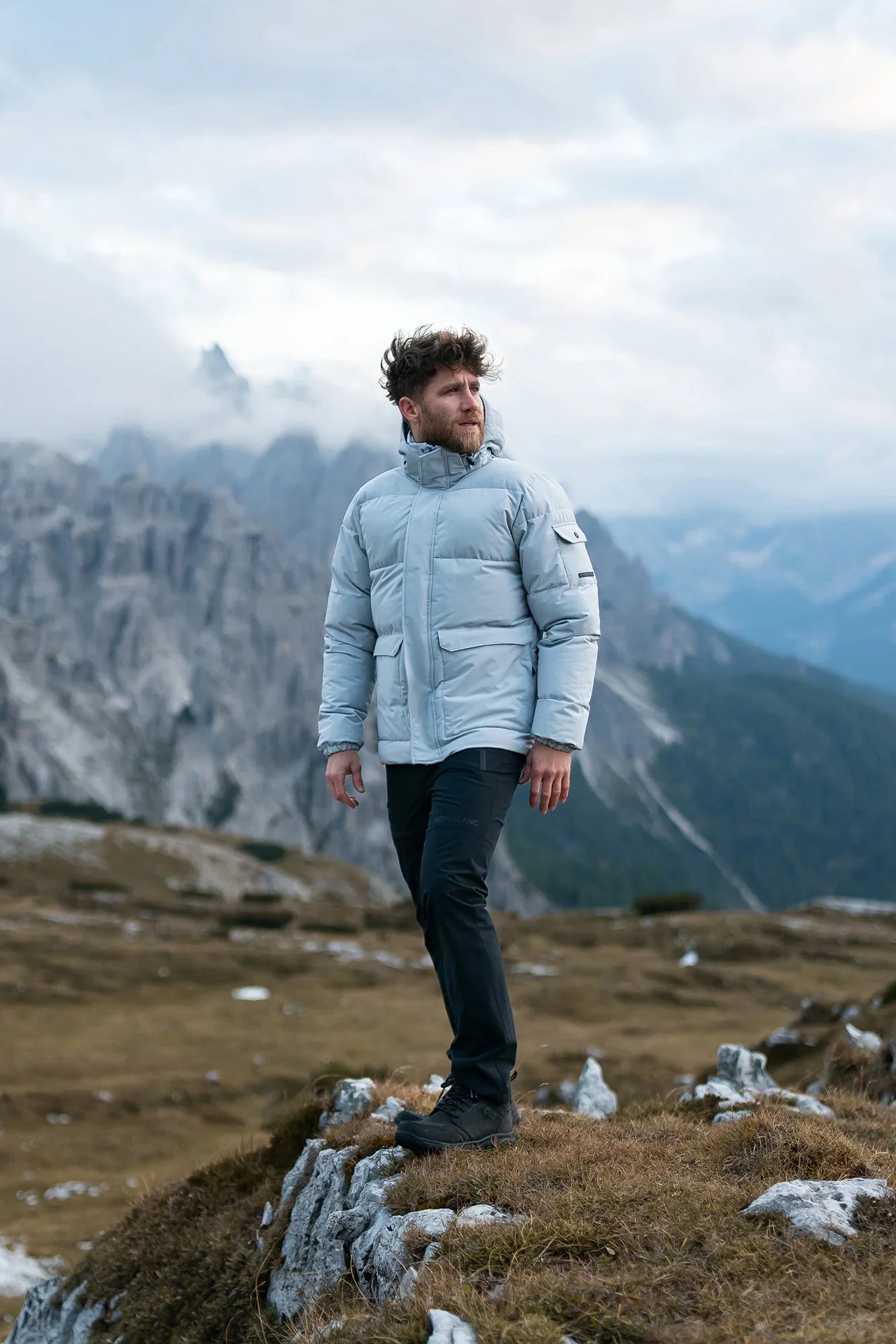 Zateplené nepromokavé outdoorové kalhoty pánské - ZESTILY černé-5
