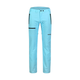 Outdoor waterproof pants with fleece women's - PEACEFUL blue