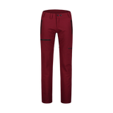 Outdoor waterproof pants with fleece women's - PEACEFUL wine red