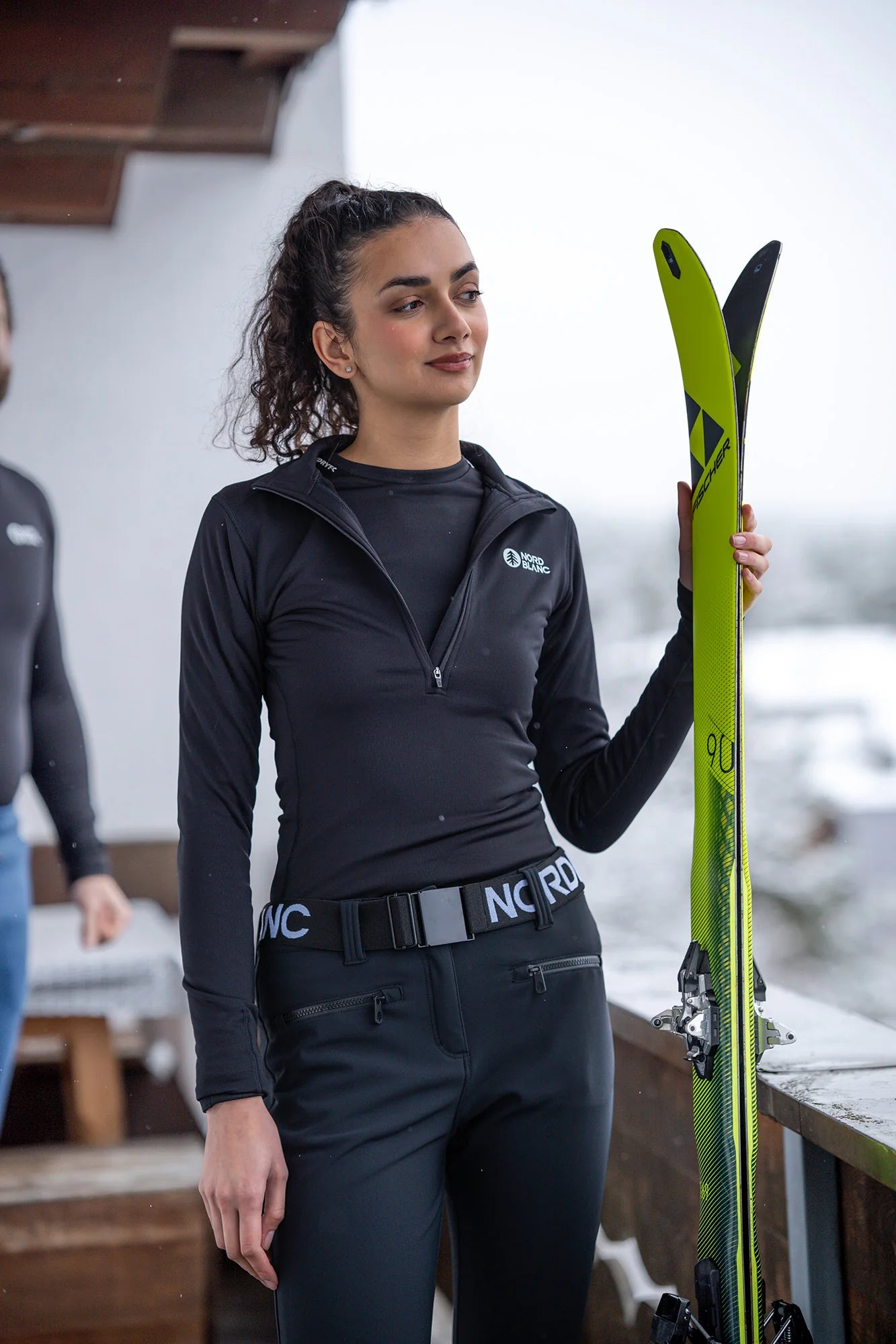 Winter baselayer top women's - FLOATY black-8