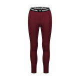 Winter baselayer pants women's - SUPERPOWER wine red