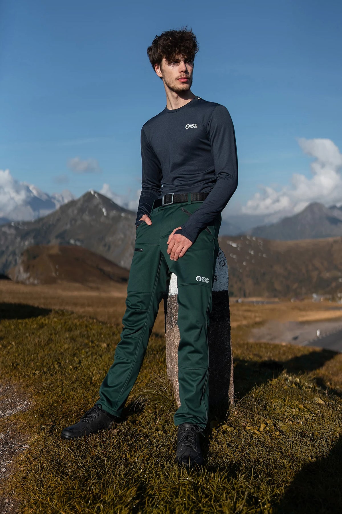 Winter- Thermo- Unterhemd Herren - DIFFER blau – Bild 3