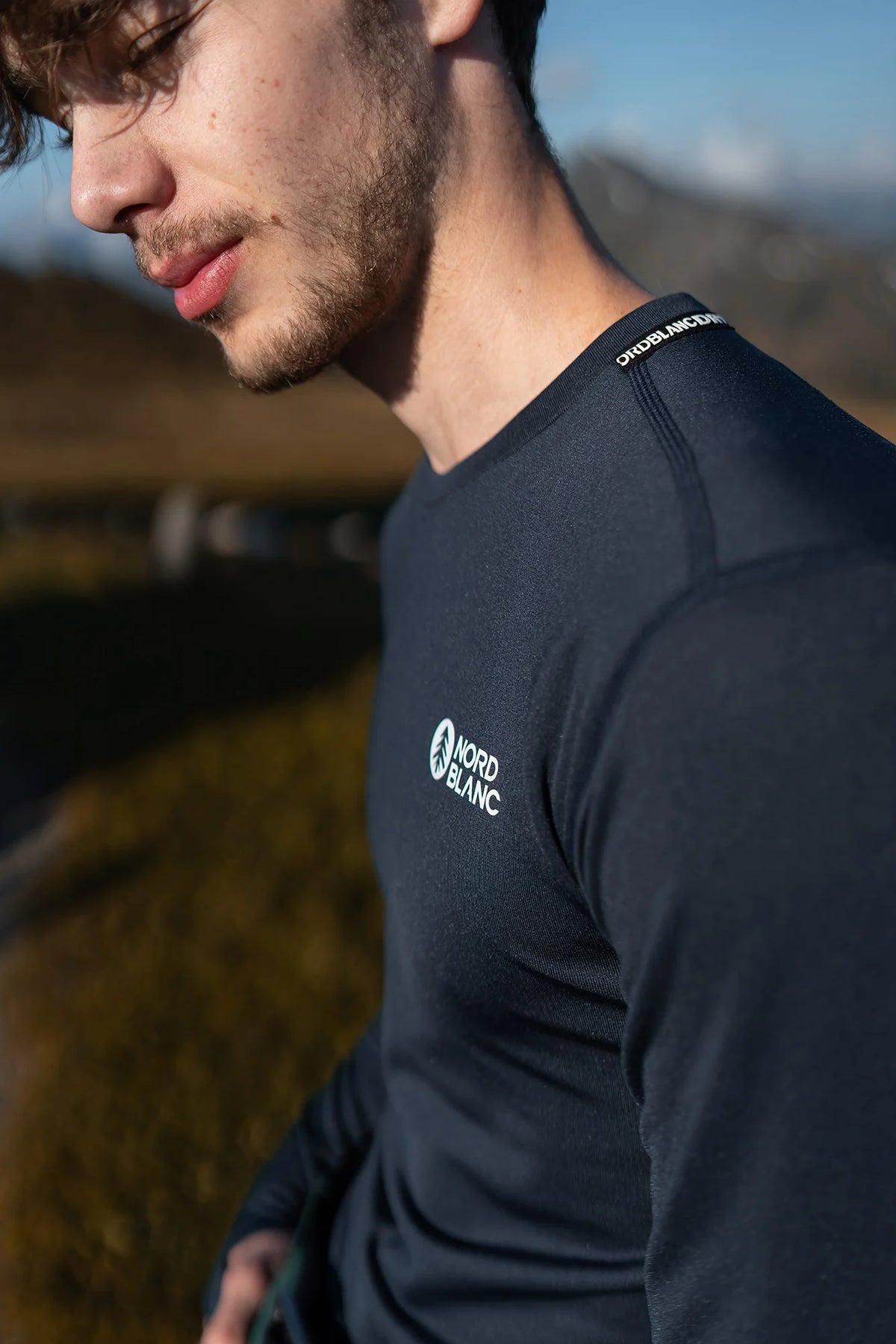 Winter- Thermo- Unterhemd Herren - DIFFER blau – Bild 5